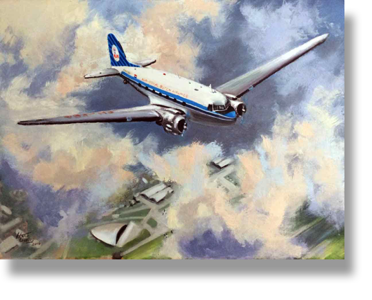 Commissioned work
DDA-DC3 Duxford IWM
Oilpaint on Masonite
40 x 30cm