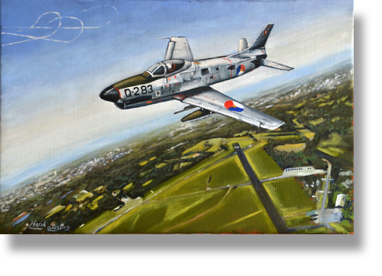 Dutch F-86K Kaasjager
Oil on Canvas
Zonder lijst 60 x 40 cm 350,00